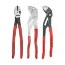 Knipex Set 3 Pc 10" Pliers Set (87 01 250, 86 03 250, 74 01 250) (9K 00 80 117 US)