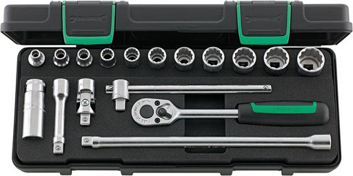 [STW_96025204] Stahlwille 45A/12/5 KN SOCKET SET 3/8"