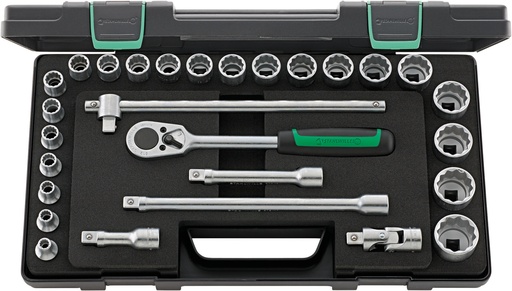 [STW_96031407] Stahlwille 50/22/6 KN SOCKET SET 1/2"