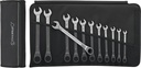 Stahlwille Ratcheting Combination Wrench Set, 8-19mm, 12pcs, Metric, OPEN RATCH 17F/12 (96401712)