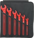 Stahlwille Open-end Wrench Set, 10-22mm, 6pcs, Metric, 12160/6 VDE (96404301)