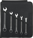 Stahlwille Ratcheting Combination Wrench Set, 1/4"-9/16", 5pcs, SAE, OPEN RATCH 17a/5 (96411709)