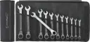 Stahlwille Ratcheting Combination Wrench Set, 8-19mm, 12pcs, Metric, OPEN RATCH 17/12 (96411712)