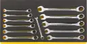 Stahlwille Combination Ratcheting Wrench Set, 8-19mm, 12pcs, Metric, TCS 13217 WT OPEN RATCH 17/12 (96830128)