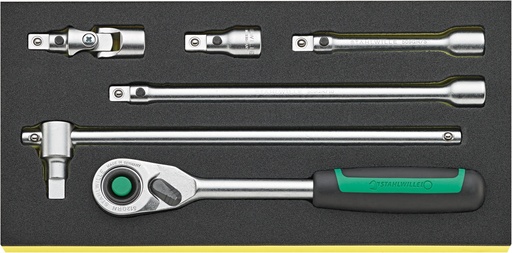 [STW_96830362] Stahlwille TCS 1/2 Inch-512/6 QR TCS TRAY SET FOR 1/2" CONTROL TOOLS