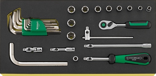 [STW_96830364] Stahlwille TCS 1/4 QR + 10760 TCS TRAY FOR 1/4" CONTROL TOOLS