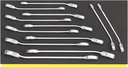 Stahlwille Combination Ratcheting Wrench Set, 8-19mm, 12pcs, Metric, OPEN RATCH TCS 17/12 (96830649)
