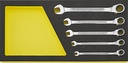 Stahlwille Combination Ratcheting Wrench Set, 5pcs, SAE, TCS 17A/5 (96830653)