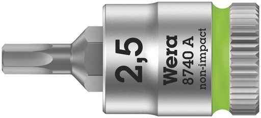 [WER_05003331001] Wera 05003331001 8740 A Zyklop Bit Socket, 1/4" Dr, 2.5 X 28 mm