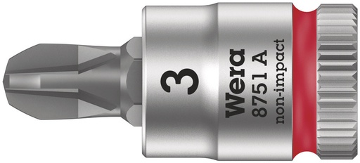 [WER_05003352001] Wera 05003352001 8751 A Phillips Zyklop Bit Socket, 1/4" Dr, PH 3 X 28 mm