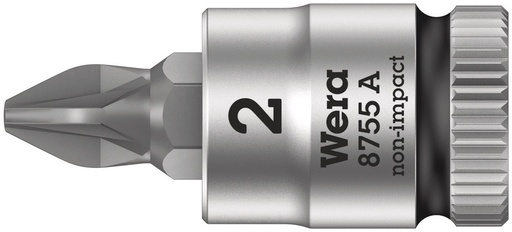 [WER_05003354001] Wera 05003354001 8755 A Pozidriv Zyklop Bit Socket, 1/4" Dr, PZ 2 X 28 mm