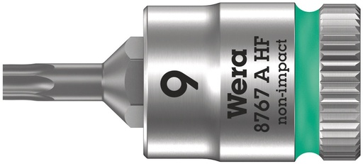[WER_05003361001] Wera 05003361001 8767 A HF TORX® Zyklop Bit Socket w/Holding Function, 1/4" Dr, TX 9 X 28 mm