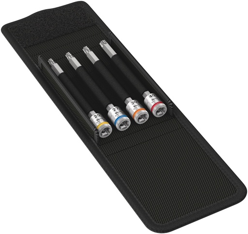[WER_05003375001] Wera 05003375001 8767 A TORX® HF 1 Zyklop Bit Socket Set w/Holding Function, 1/4" Dr, 4 Pc