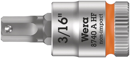 [WER_05003386001] Wera 05003386001 8740 A HF Zyklop Bit Socket w/Holding Function, 1/4" Dr, 3/16" X 28 mm