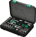 Wera 05003533001 8100 SA 2 Zyklop Speed Ratchet Set, 1/4" Dr, Metric, 42 Pc