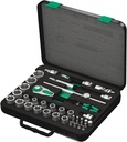 Wera 05003645001 8100 SC 2 Zyklop Speed Ratchet Set, 1/2" Dr, Metric, 37 Pc