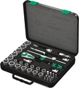 Wera 05003647001 8100 SC 4 Zyklop Speed Ratchet Set, 1/2" Dr, SAE, 38 Pc