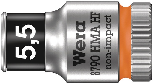 [WER_05003720001] Wera 05003720001 8790 HMA HF Zyklop Socket With 1/4" Dr w/Holding Function, 5.5 X 23 mm