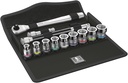 Wera 8100 SB HF 1 Zyklop Metal Ratchet Set With Switch Lever, 3/8" Dr, w/Holding Function, Metric, 13 Pc (05003785001)