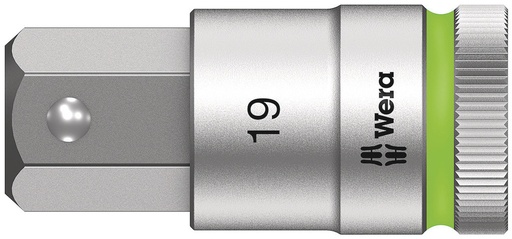 [WER_05003829001] Wera 05003829001 8740 C HF Zyklop Bit Socket With 1/2" Dr w/Holding Function, 19 X 60 mm