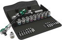 Wera 05004076001 8100 SC 6 Zyklop Speed Ratchet Set, 1/2" Dr, Metric, 28 Pc