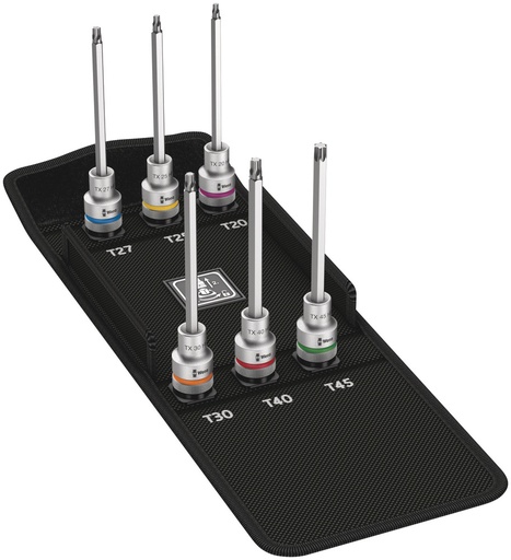 [WER_05004211001] Wera 05004211001 8767 C TORX® HF 2 Zyklop Bit Socket Set With 1/2" Dr, w/Holding Function, 6 Pc