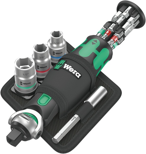 [WER_05004283001] Wera 05004283001 8009 Zyklop Pocket SAE Set 2, 18 Pc