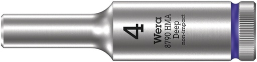 [WER_05004500001] Wera 05004500001 8790 HMA Deep 1/4" Socket, 4 X 50 mm