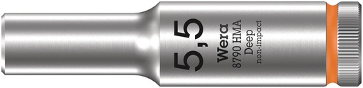 [WER_05004502001] Wera 05004502001 8790 HMA Deep 1/4" Socket, 5.5 X 50 mm