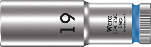 [WER_05004559001] Wera 05004559001 8790 HMC Deep Socket With 1/2" Dr, 19 X 83 mm