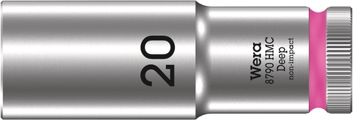 [WER_05004560001] Wera 05004560001 8790 HMC Deep Socket With 1/2" Dr, 20 X 83 mm
