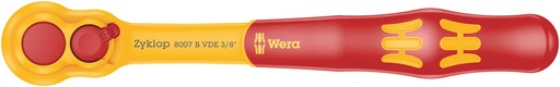 [WER_05004966001] Wera 05004966001 8007 B VDE Zyklop Ratchet, Insulated, With Switch Lever, With 3/8" Dr, 3/8" X 222 mm