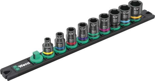 [WER_05005452001] Wera 05005452001 9608 Magnetic Rail B Impaktor SAE 1, 9 Pc