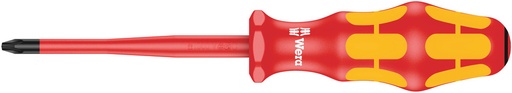 [WER_05006461001] Wera 05006461001 165 IS PZ VDE Insulated Screwdriver With Reduced Blade Diameter For Pozidriv Screws, PZ 2 X 100 mm