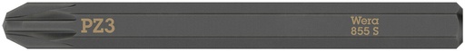 [WER_05018165001] Wera 05018165001 855 S Pozidriv Bits For Impact Screwdrivers, PZ 3 X 70 mm