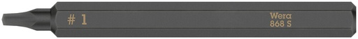 [WER_05018171001] Wera 05018171001 868 S Square Head Socket Bits For Impact Screwdrivers, # 1 X 70 mm