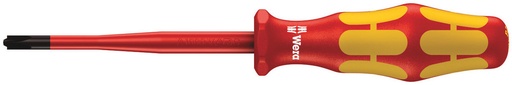 [WER_05020132001] Wera 05020132001 165 ISS PZ/S VDE Insulated Screwdriver With Reduced Blade Diameter For PlusMinus Screws (Pozidriv/Slotted), # 1 X 80 mm