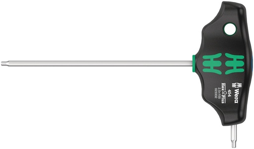 [WER_05023332001] Wera 05023332001 454 T-Handle Hexagon Screwdriver Hex-Plus, 2.5 X 100 mm