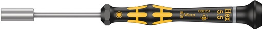 [WER_05030151001] Wera 05030151001 1569 ESD Nut Driver Kraftform Micro, 5.5 X 60 mm