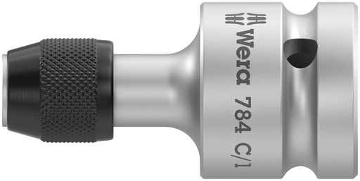 [WER_05042760001] Wera 05042760001 784 C 1/2" Adaptor With Quick-Release Chuck, 784 C/1 X 1/4" X 50 mm