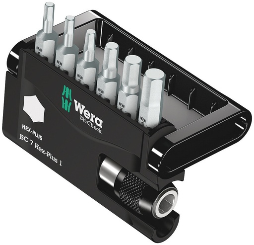 [WER_05056168001] Wera 05056168001 Bit-Check 7 Hex-Plus 1, 7 Pc