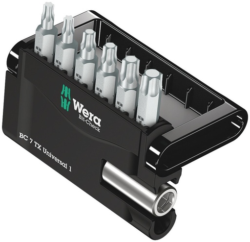 [WER_05056294001] Wera 05056294001 Bit-Check 7 TX Universal 1, 7 Pc