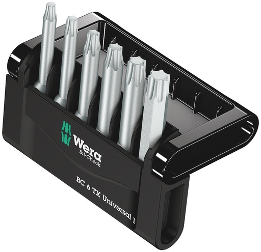 [WER_05056472001] Wera 05056472001 Bit-Check 6 TX Universal 1, 6 Pc