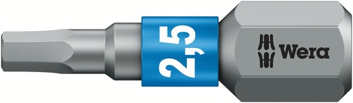 [WER_05056682001] Wera 05056682001 840/1 BTZ Bits, 2.5 X 25 mm