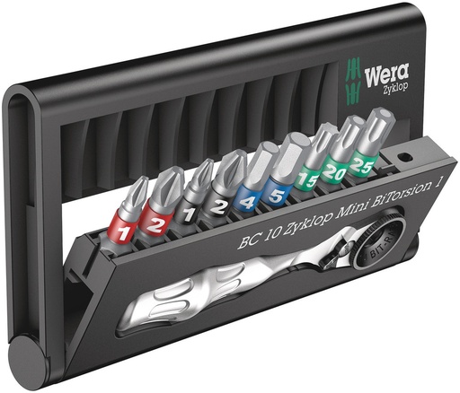 [WER_05057418001] Wera 05057418001 Bit-Check 10 Zyklop MINI BiTorsion 1, 10 Pc