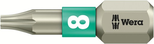 [WER_05071030001] Wera 05071030001 3867/1 TS TORX® Bits, Stainless, TX 8 X 25 mm