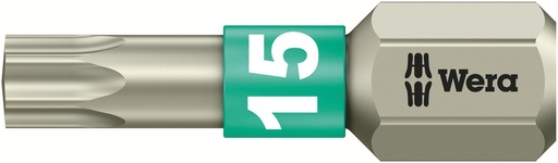 [WER_05071033001] Wera 05071033001 3867/1 TS TORX® Bits, Stainless, TX 15 X 25 mm