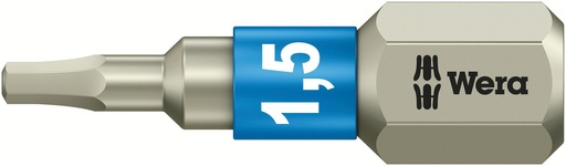 [WER_05071070001] Wera 05071070001 3840/1 TS Bits, Stainless, 1.5 X 25 mm