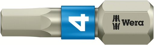 [WER_05071074001] Wera 05071074001 3840/1 TS Bits, Stainless, 4 X 25 mm