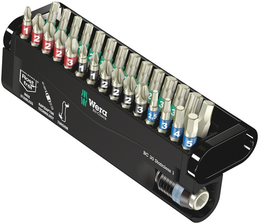 [WER_05071109001] Wera 05071109001 Bit-Check 30 Stainless 1, 30 Pc